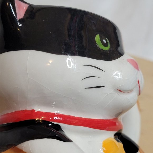 Pier 1 Imports Cat Mouse Mug Dolomite Calico Ceramic Crazing - Picture 4 of 11